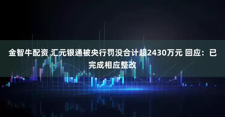 金智牛配资 汇元银通被央行罚没合计超2430万元 回应：已完成相应整改
